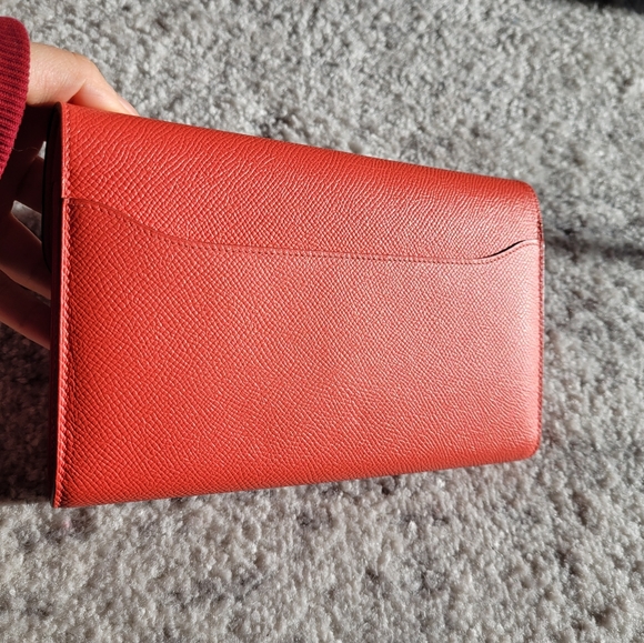 $3700 + shipping e*m*t Hermès Long Constance Wallet in Rose Jaipur - Picture 10 of 16